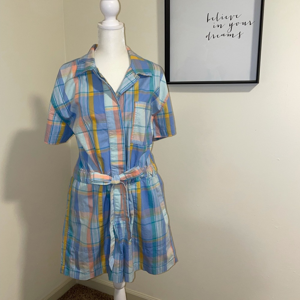 NWT Sz. 12 GAP Plaid Romper